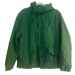 Springfield Kelly Green Mens Hooded Jacket Coat Lined Pockets Tactical sz XL